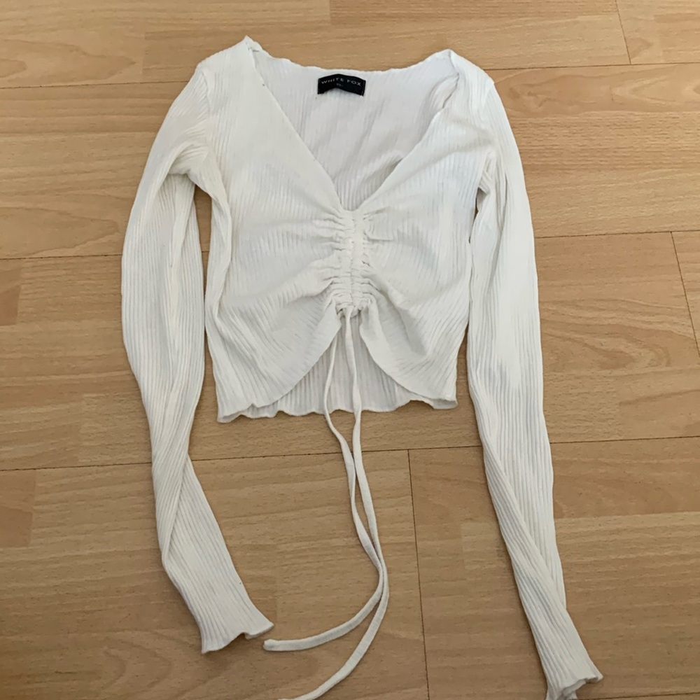 White crop top